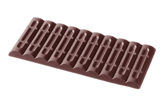 CW2072 - Chocolate World - Tablet 1 x 10 goove 80.5 g Polycarbonate Mould