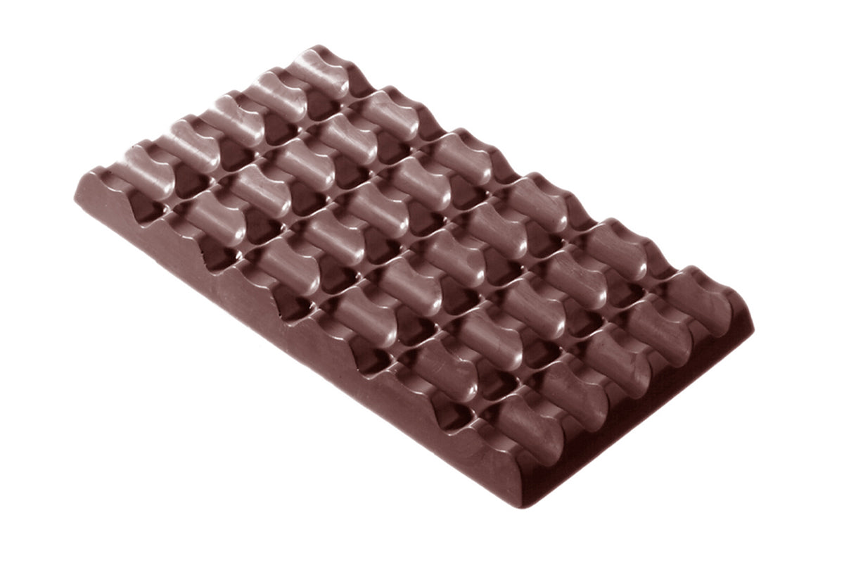 CW2073 - Chocolate World - Tablet 6 x 6 Long 336 g Polycarbonate Mould