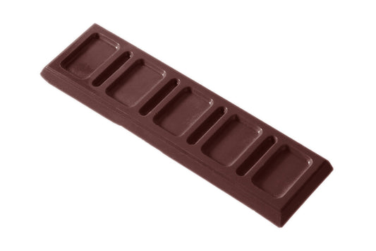 CW2090 - Chocolate World - Chocolate Bar 25 g Polycarbonate Mould