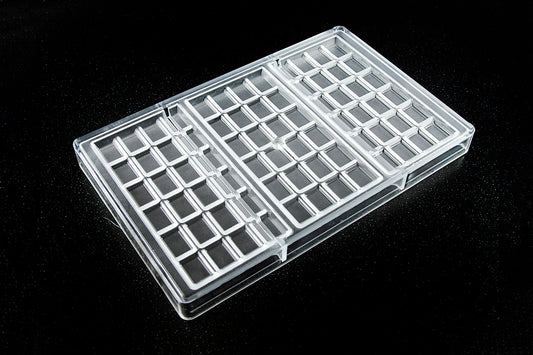 CW2110 - Chocolate World - Rectangle 90 g Tablet Polycarbonate Mould