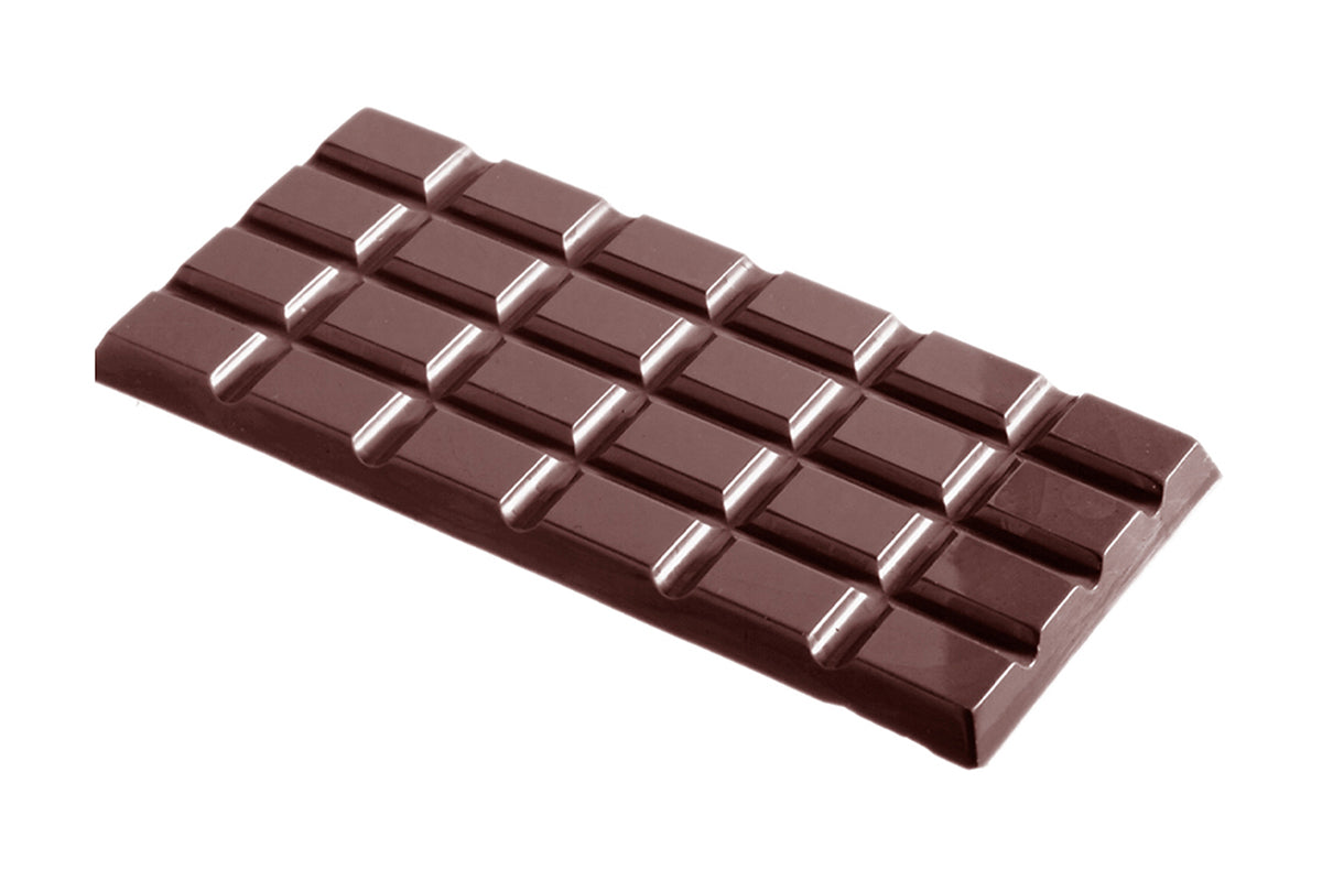 CW2110 - Chocolate World - Rectangle 90 g Tablet Polycarbonate Mould