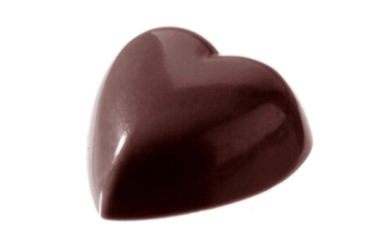 CW2143 - Chocolate World - Chocolate Heart 6 x 10 Pcs Polycarbonate Mould