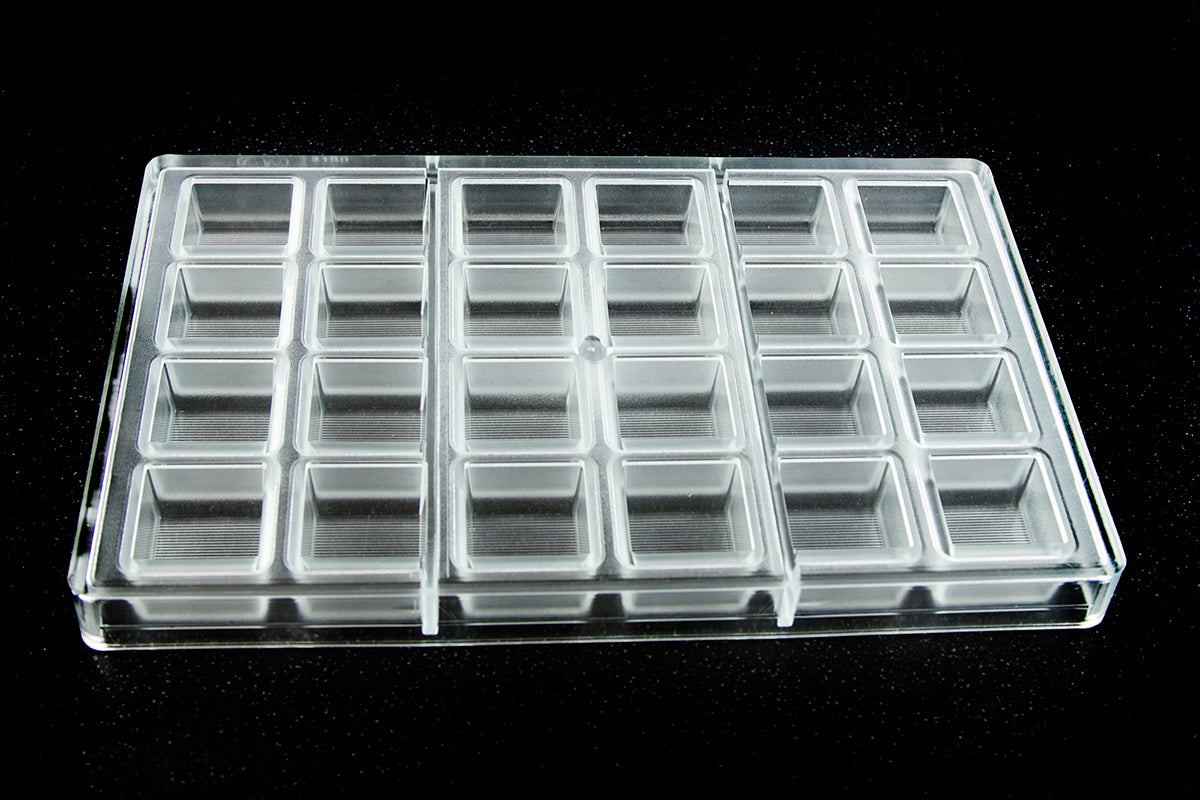 CW2150 - Chocolate World - Chocolate Square Polycarbonate Mould