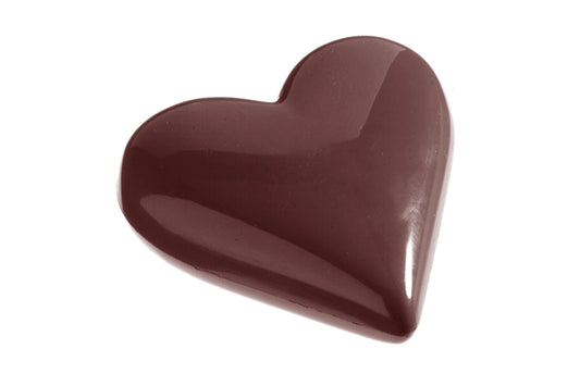 CW2157 - Chocolate World - Chocolate Heart 95 mm Polycarbonate Mould