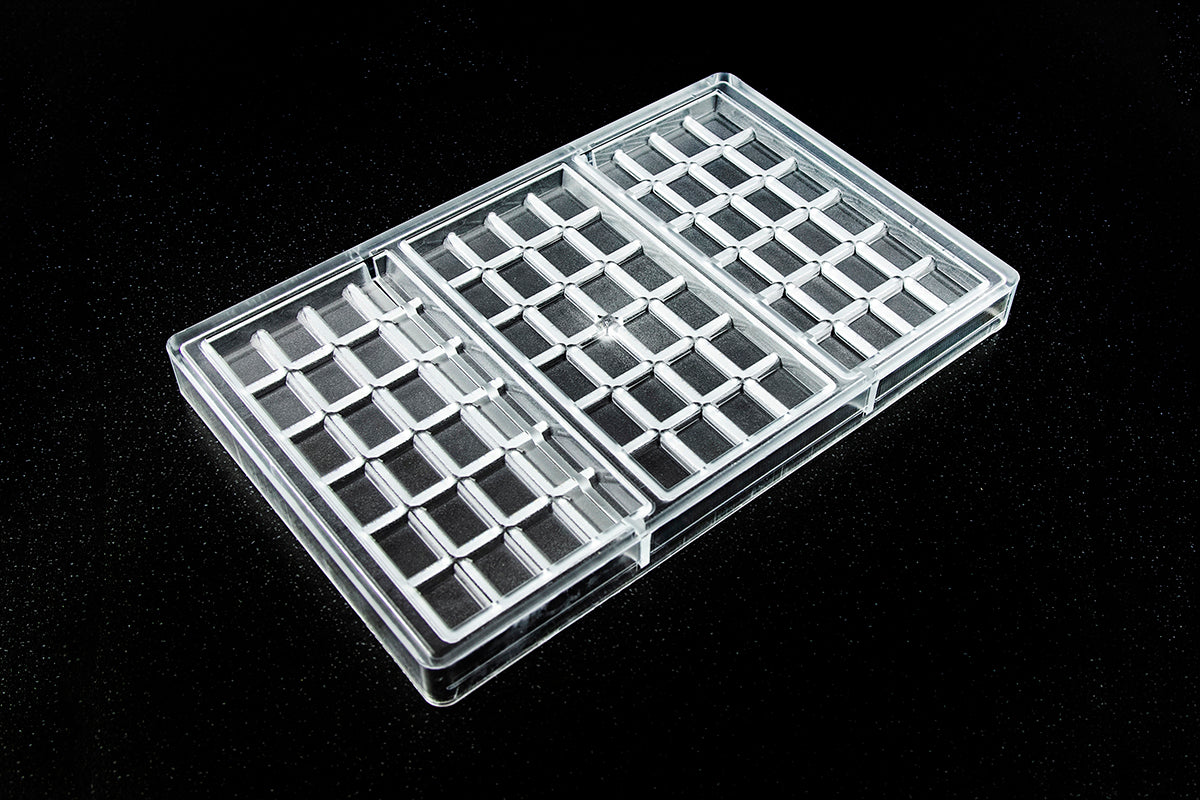 CW2162 - Chocolate World - 100 g Rectangle Tablet Polycarbonate Mould