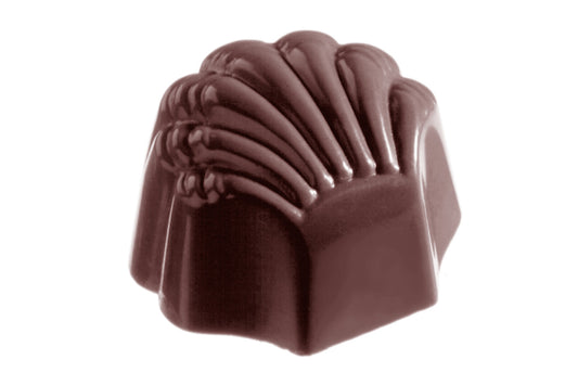 CW2188 - Chocolate World - Chocolate Scallop Large Polycarbonate Mould