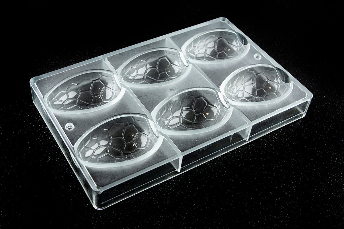 CW2206 - Chocolate World - Egg Kroko 88 mm Polycarbonate Mould