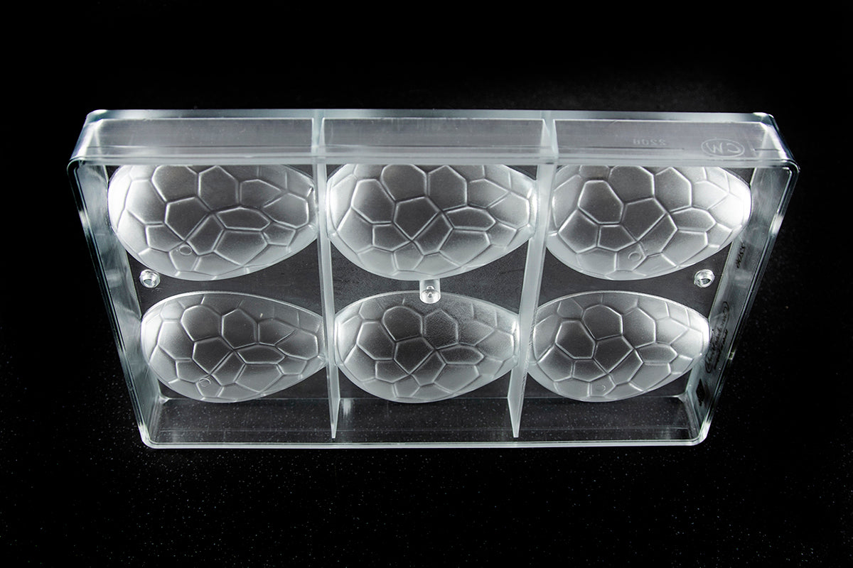 CW2206 - Chocolate World - Egg Kroko 88 mm Polycarbonate Mould