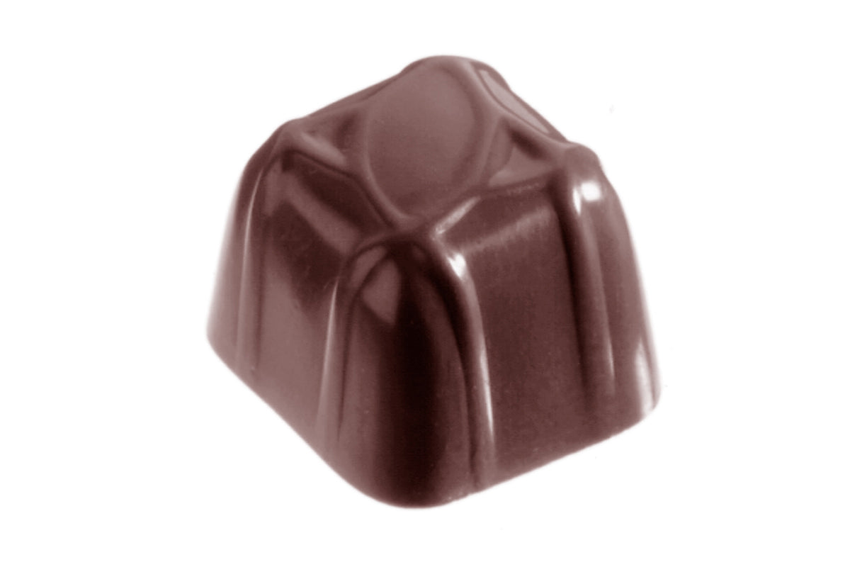 CW2212 - Chocolate World - Chocolate Carre Garnish Polycarbonate Mould