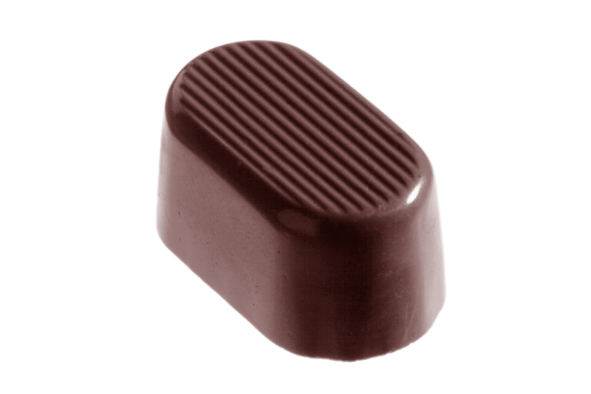 CW2216 - Chocolate World - Chocolate Oval Arcering Polycarbonate Mould
