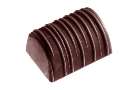 CW2247 - Chocolate World - Buche With Stripes Polycarbonate Mould
