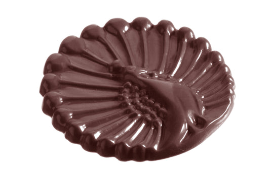 CW2250 - Chocolate World - Peacock Caraque Polycarbonate Mould