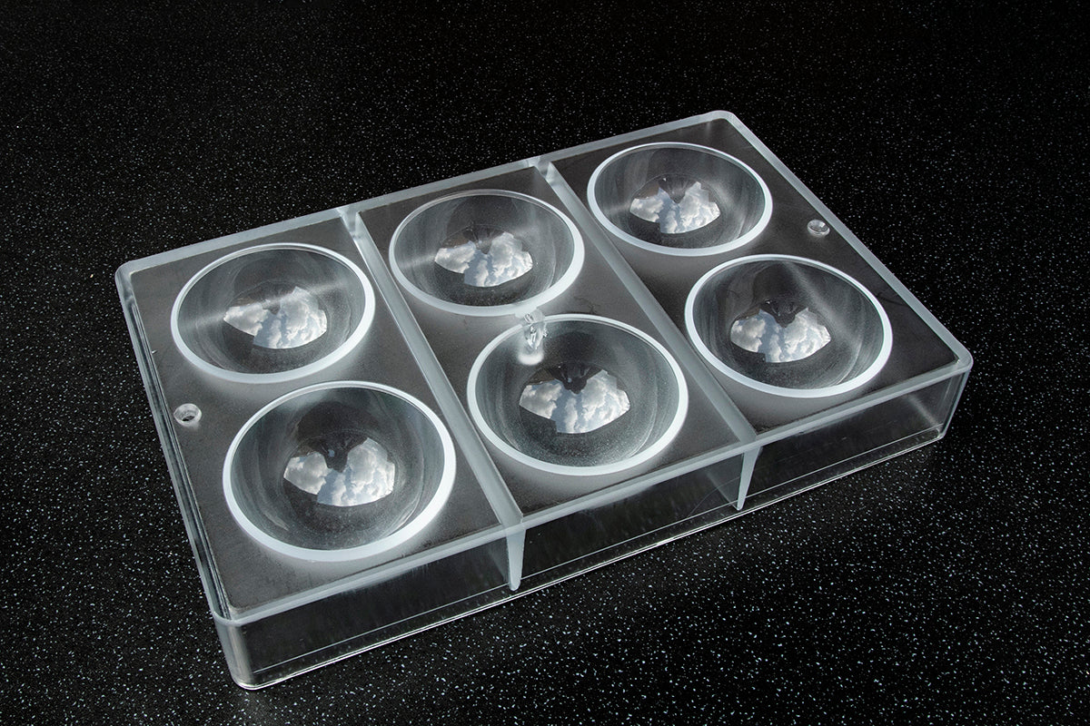 CW2253 - Chocolate World - Half Sphere Ø 70 mm Polycarbonate Mould