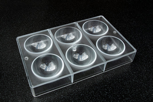 CW2253 - Chocolate World - Half Sphere Ø 70 mm Polycarbonate Mould