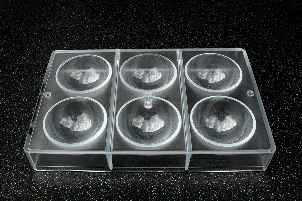 CW2253 - Chocolate World - Half Sphere Ø 70 mm Polycarbonate Mould