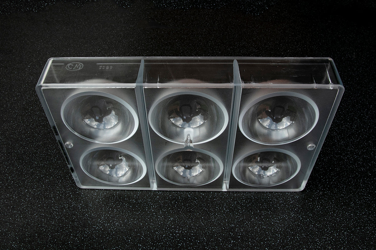 CW2253 - Chocolate World - Half Sphere Ø 70 mm Polycarbonate Mould