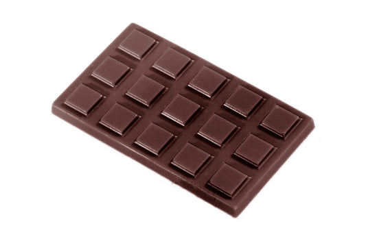 CW2266 - Chocolate World - Caraque With Cubes Polycarbonate Mould