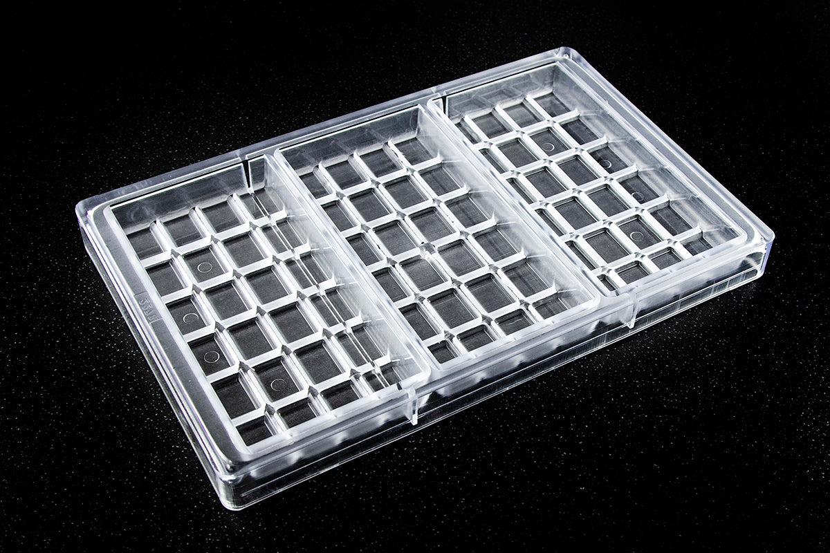 CW2278 - Chocolate World - Chocolate Tablet 240 g Polycarbonate Mould