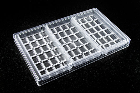 CW2278 - Chocolate World - Chocolate Tablet 240 g Polycarbonate Mould