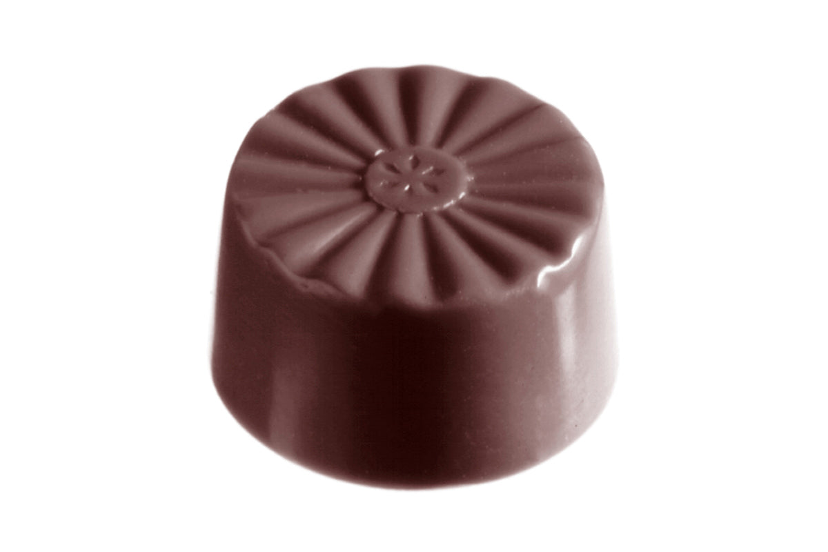 CW2284 - Chocolate World - French Round 28 mm Polycarbonate Mould