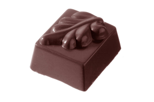 CW2298 - Chocolate World - Rectangular Leaf Polycarbonate Mould