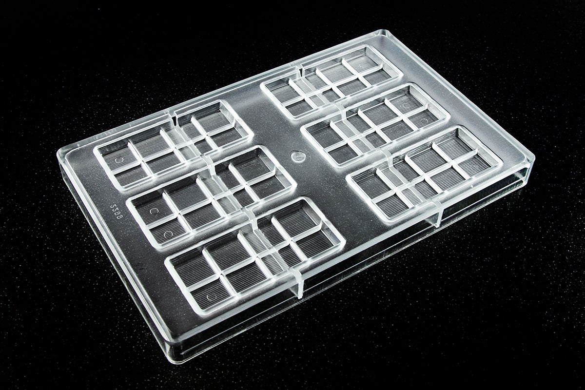 CW2299 - Chocolate World - Chocolate Tablet 31 g Polycarbonate Mould