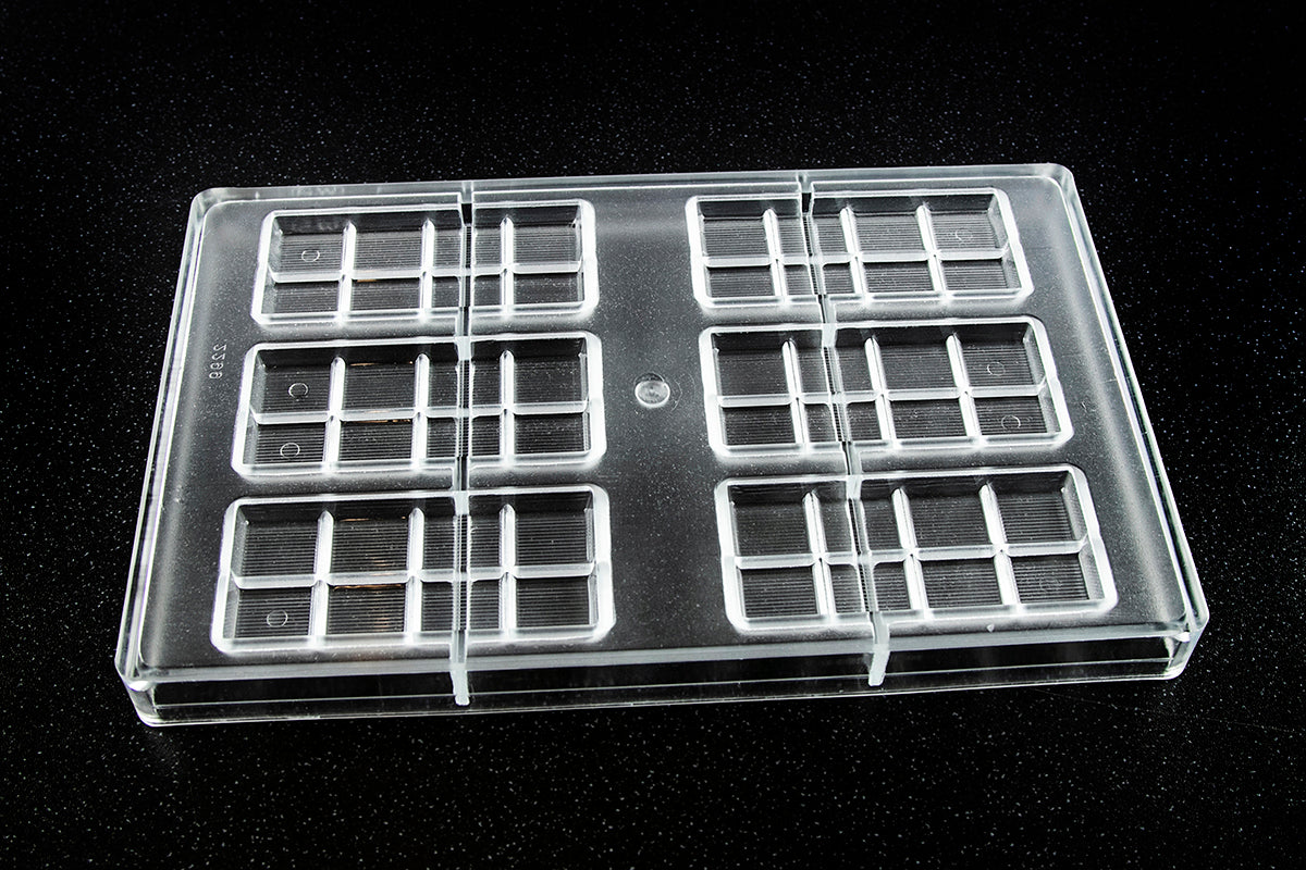CW2299 - Chocolate World - Chocolate Tablet 31 g Polycarbonate Mould