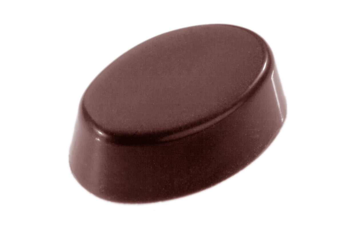 CW2305 - Chocolate World - Chocolate Oval Plain Polycarbonate Mould