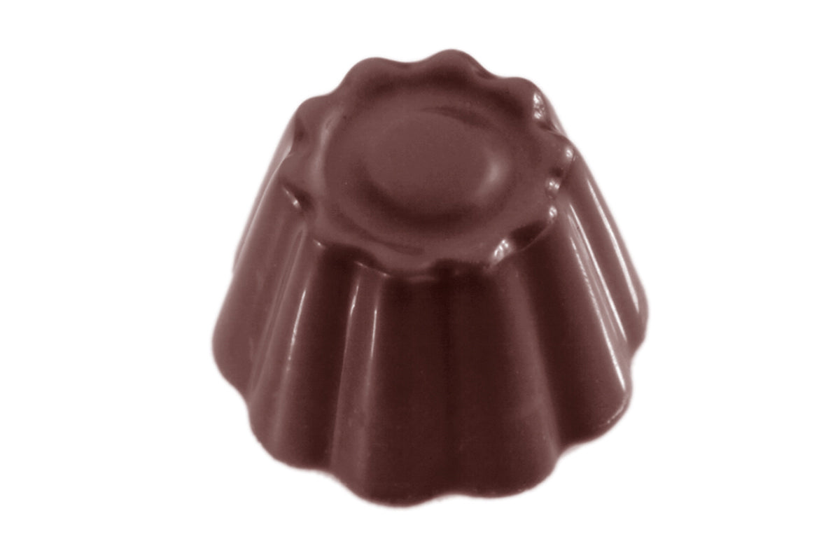 CW2306 - Chocolate World - Chocolate Cuvette Round Polycarbonate Mould