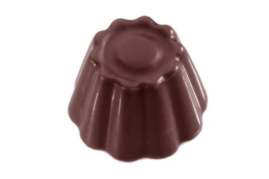 CW2306 - Chocolate World - Chocolate Cuvette Round Polycarbonate Mould