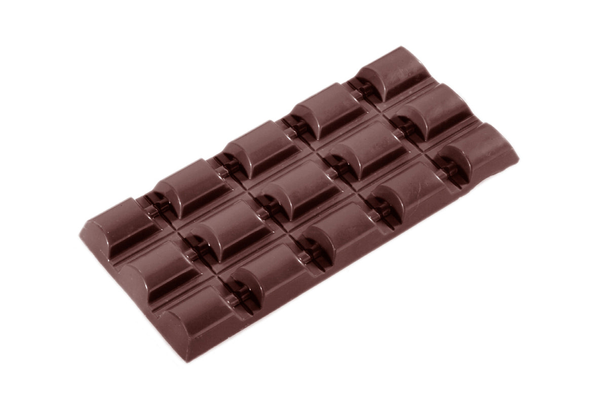 CW2310 - Chocolate World - Rounded Tablet 92 g Polycarbonate Mould