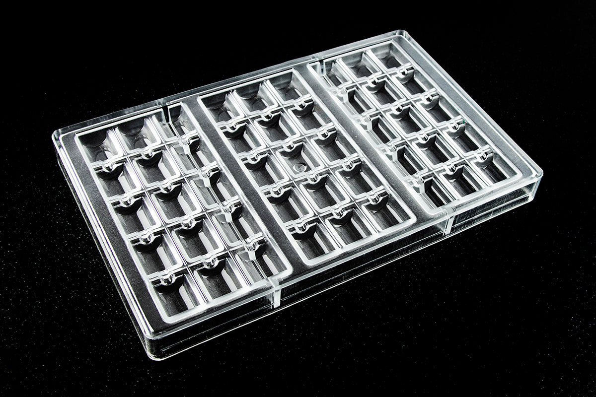 CW2310 - Chocolate World - Rounded Tablet 92 g Polycarbonate Mould
