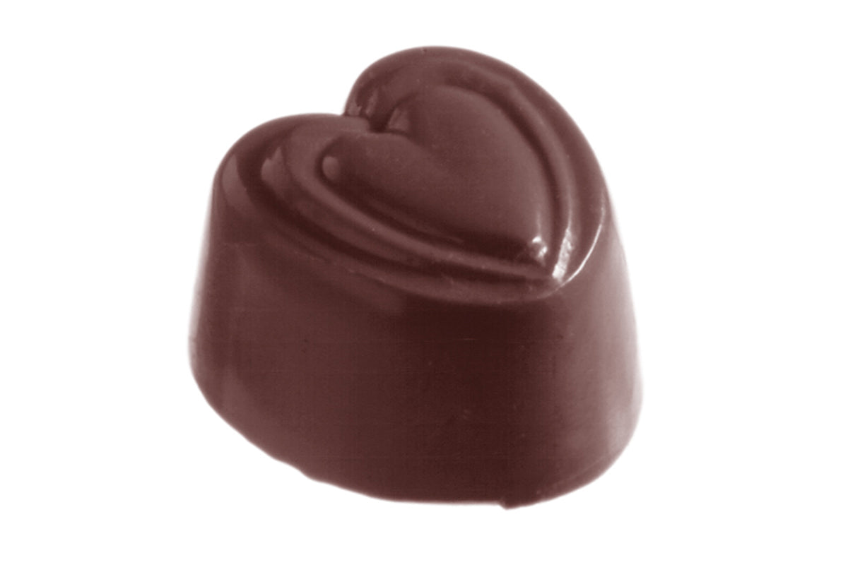 CW2316 - Chocolate World - Chocolate Heart Polycarbonate Mould