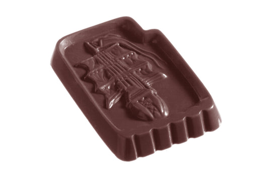 CW2335 - Chocolate World - Chocolate Ship Caraque Polycarbonate Mould