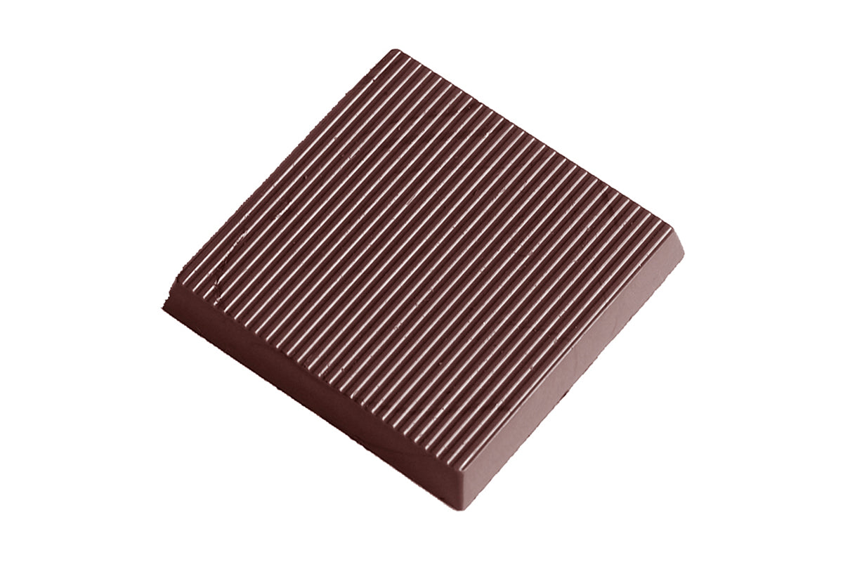 CW2360 - Chocolate World - Caraque Striped Polycarbonate Mould