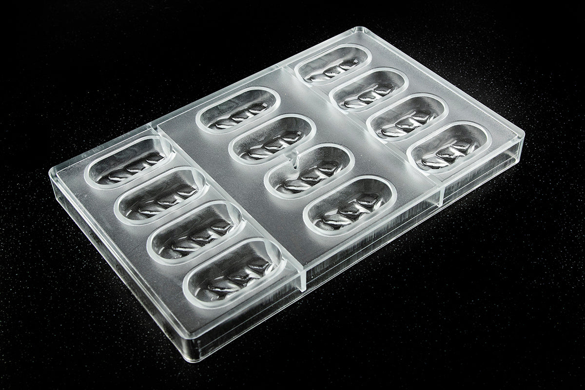 CW2364 - Chocolate World - Enrobed Bar Small Polycarbonate Mould