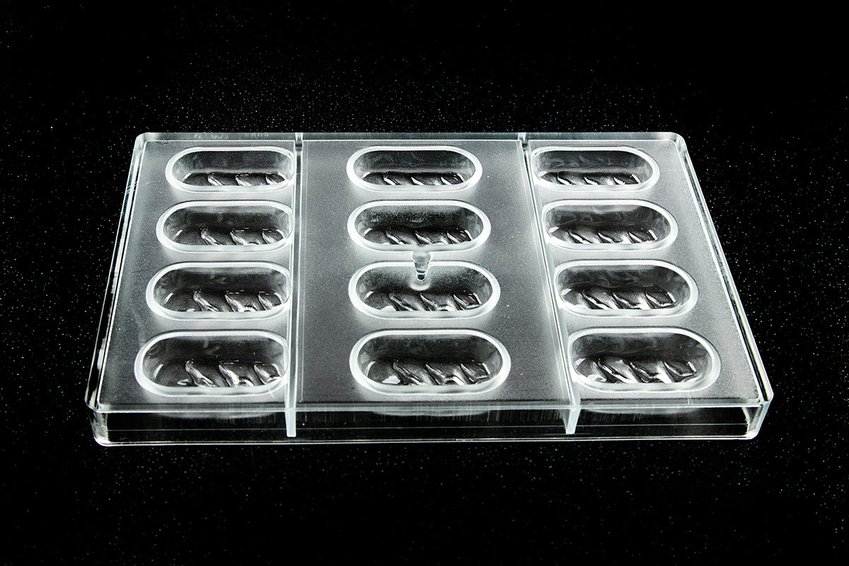 CW2364 - Chocolate World - Enrobed Bar Small Polycarbonate Mould