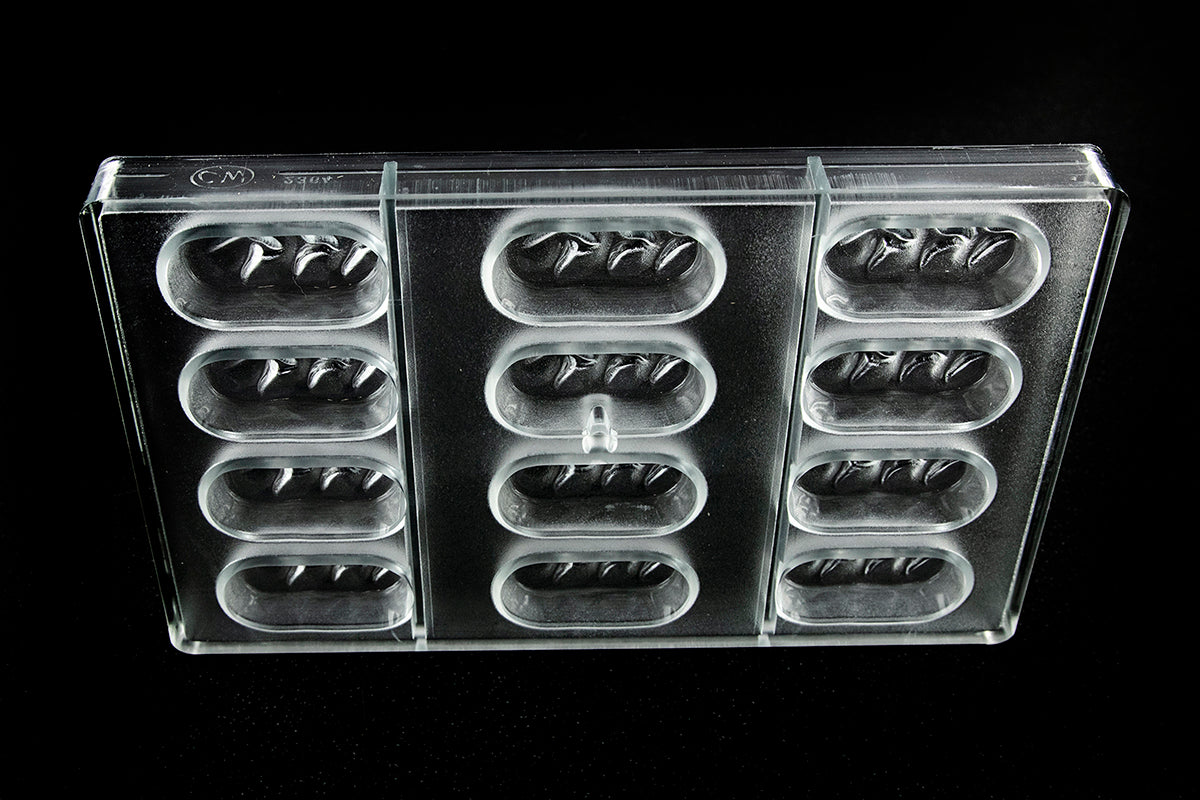 CW2364 - Chocolate World - Enrobed Bar Small Polycarbonate Mould