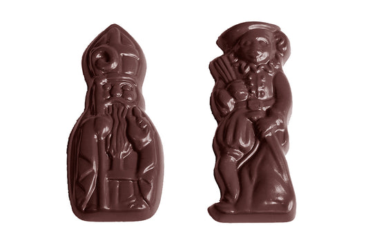 CW2365 - Chocolate World - St Nicholas & Pete 2 Figures Polycarbonate Mould