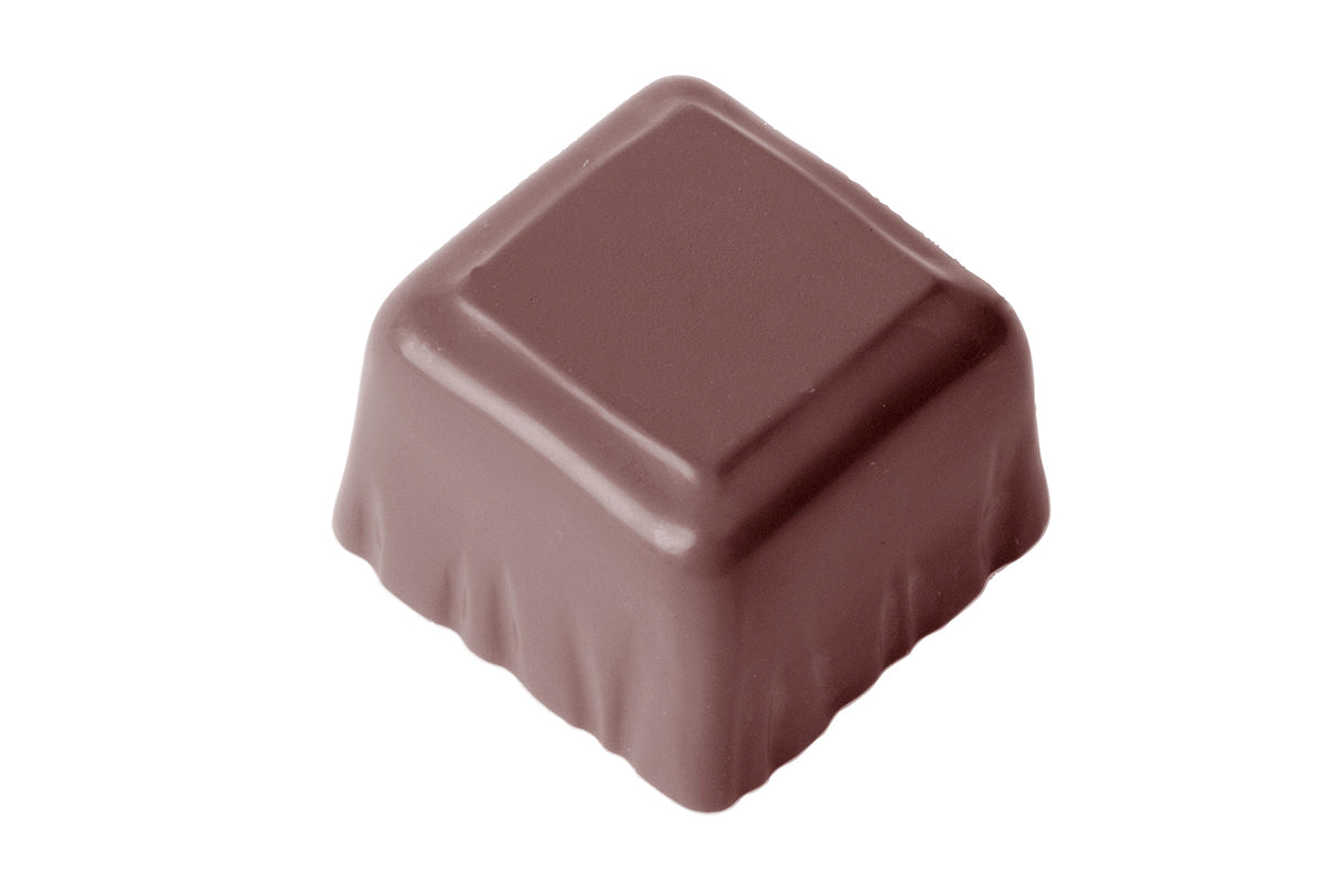CW2368 - Chocolate World - Chocolate Cup Square Polycarbonate Mould