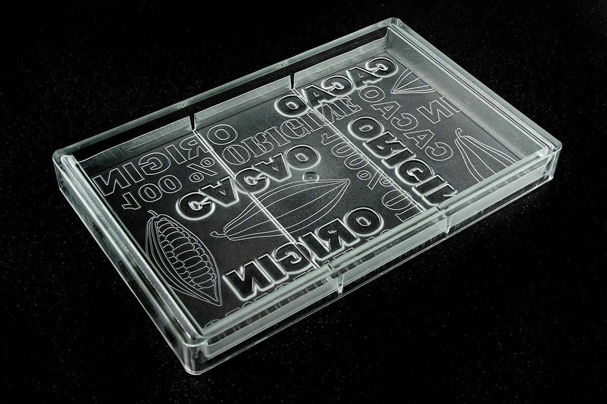 CW2393 - Chocolate World - 1Kg +/- Solid Bar Tablet Polycarbonate Mould