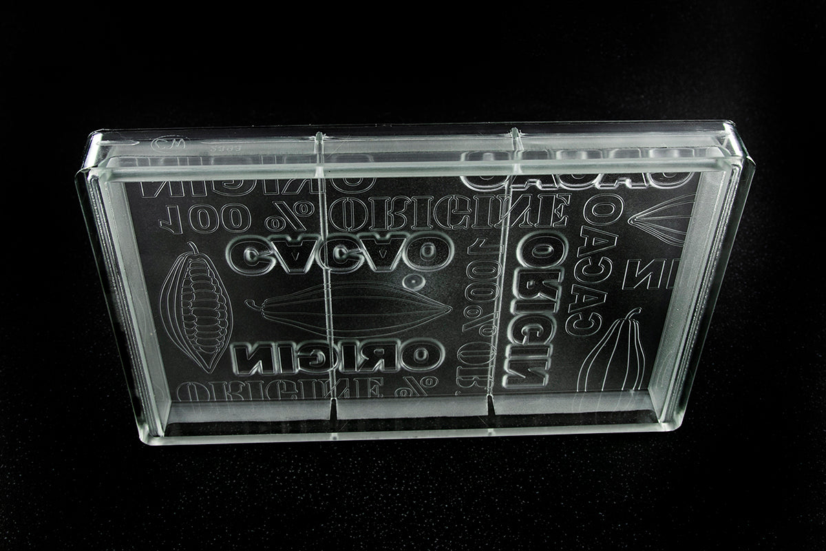 CW2393 - Chocolate World - 1Kg +/- Solid Bar Tablet Polycarbonate Mould