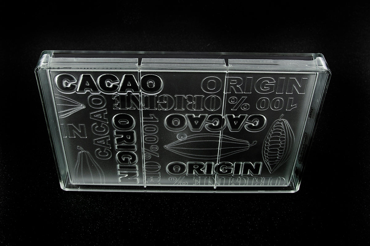 CW2393 - Chocolate World - 1Kg +/- Solid Bar Tablet Polycarbonate Mould
