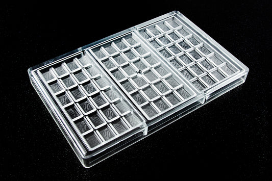 CW2398 - Chocolate World - Cocoa Bean Tablet Polycarbonate Mould