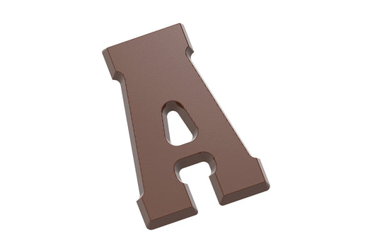 CW2400 - Chocolate World - Chocolate Letter A 135 g Polycarbonate Mould
