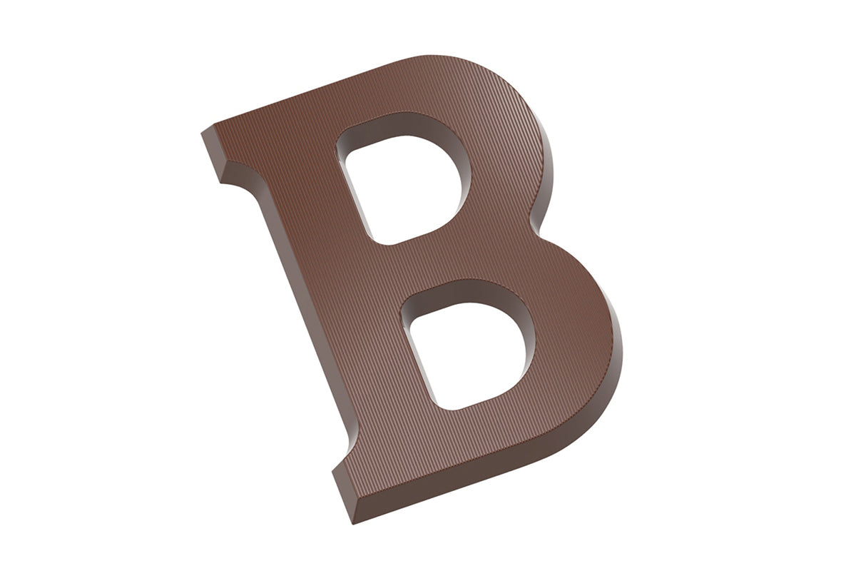 CW2401 - Chocolate World - Chocolate Letter B 135 g Polycarbonate Mould