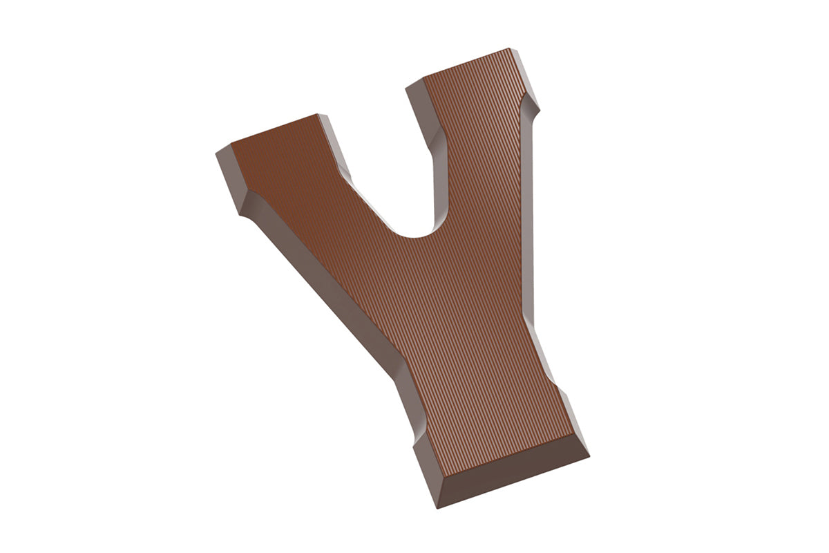 CW2424 - Chocolate World - Chocolate Letter Y 135 g Polycarbonate Mould