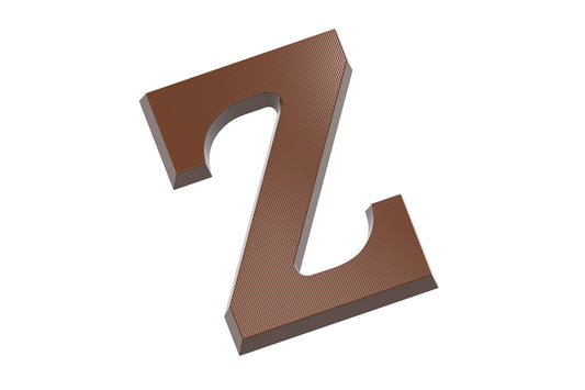 CW2425 - Chocolate World - Chocolate Letter Z 135 g Polycarbonate Mould