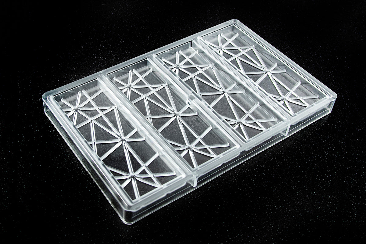 CW2450 - Chocolate World - Tablet With Stripes Polycarbonate Mould
