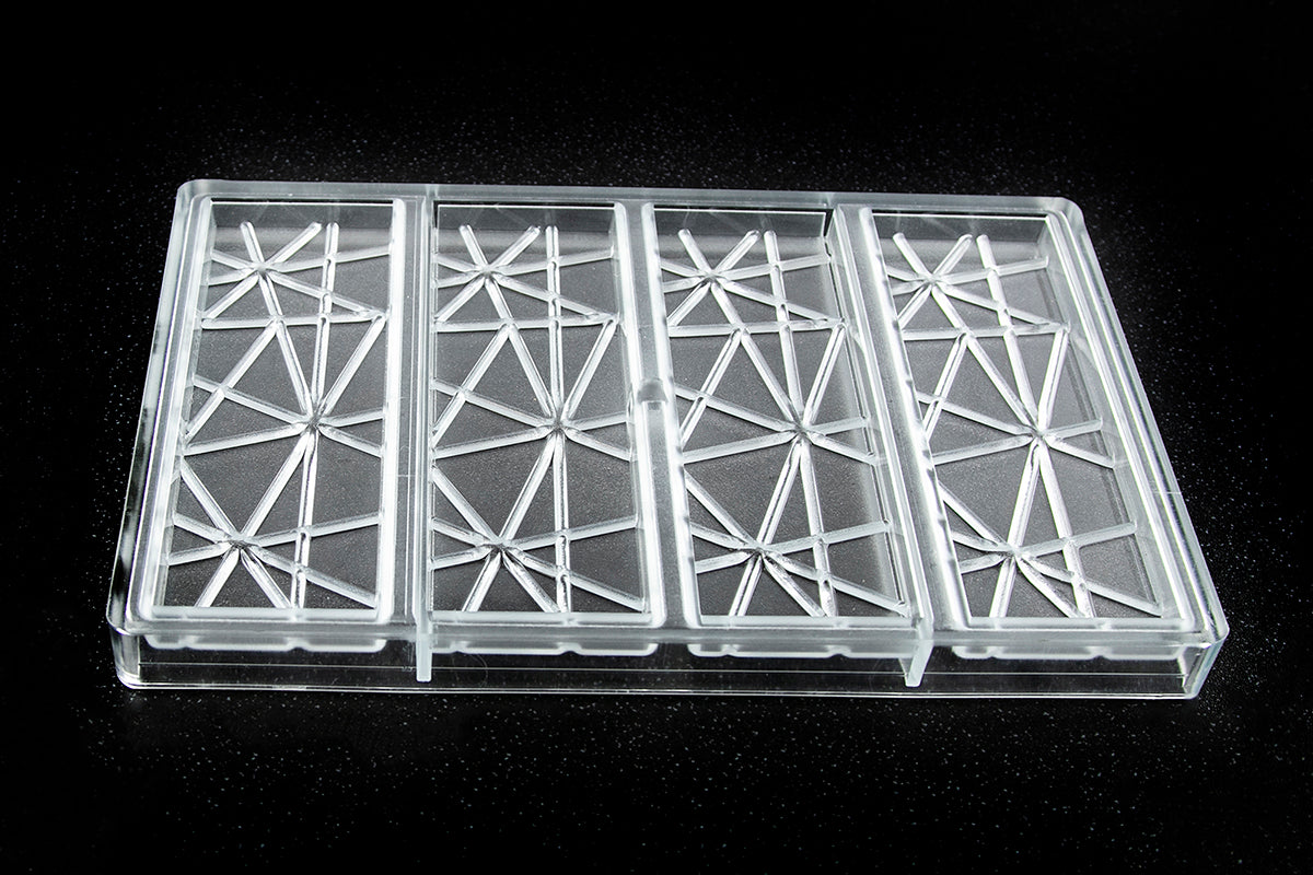 CW2450 - Chocolate World - Tablet With Stripes Polycarbonate Mould